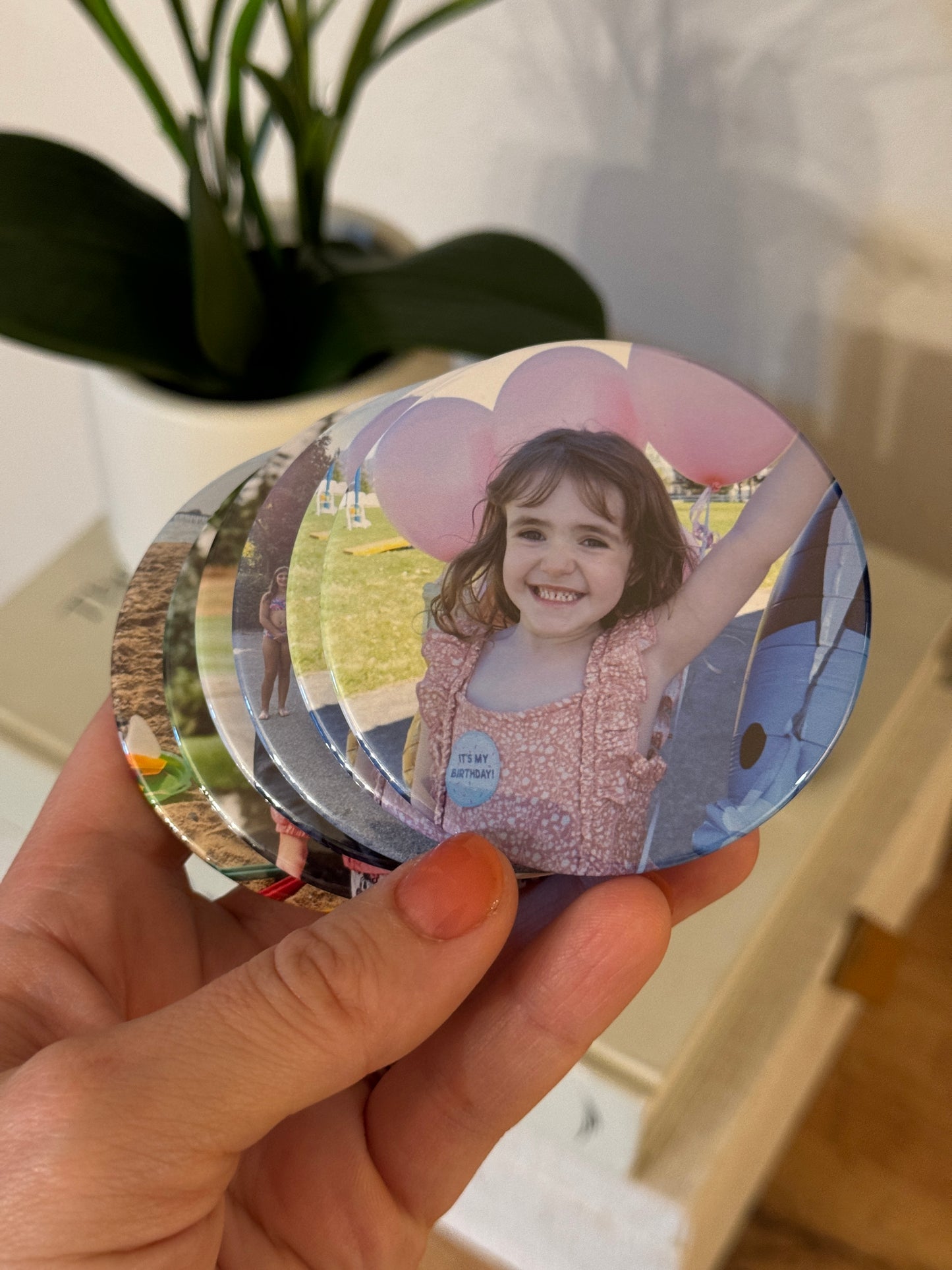 3" Round Photo Magnets – Pack of 6